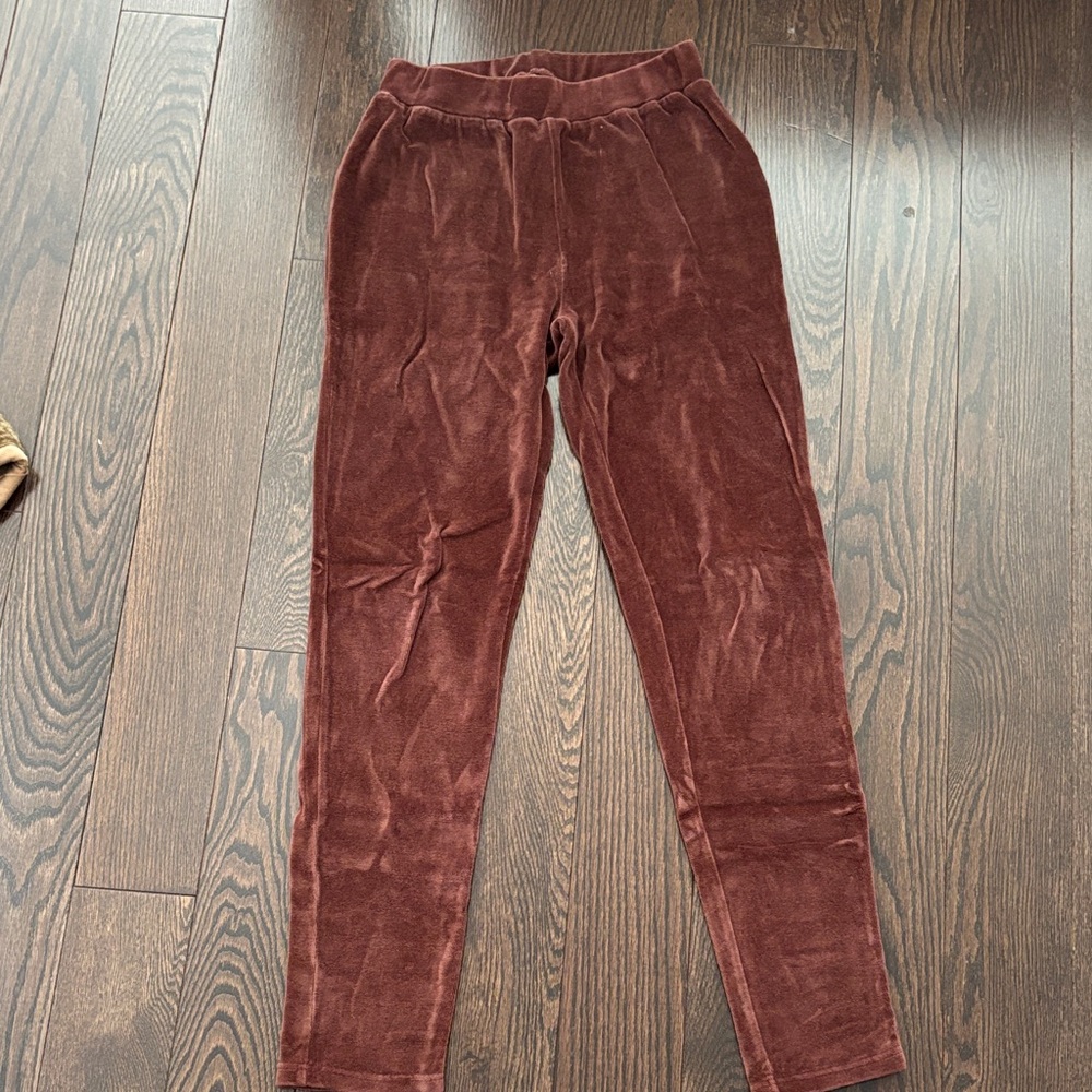 Organic velour women’s pants